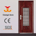 Steel safety door design with grill